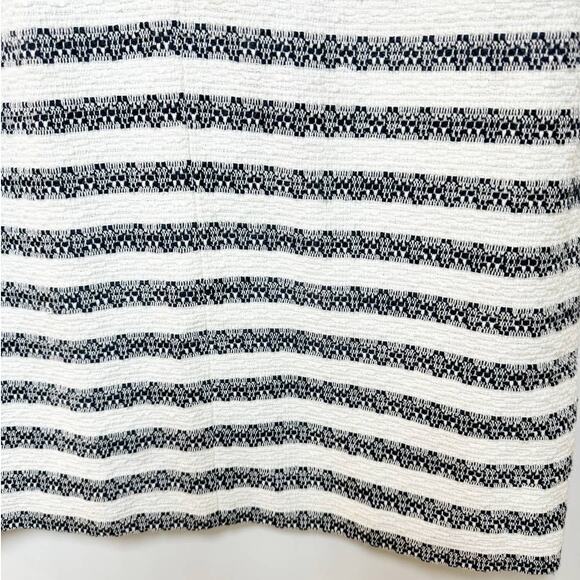 J. Crew Womens Striped Tweed Dress White Blue 10 - Picture 2 of 7